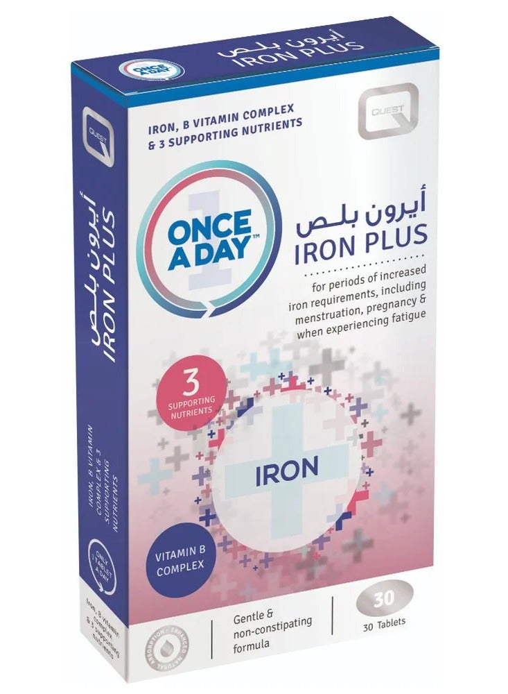Iron Plus Vitamin B Complex - 30 Tablets