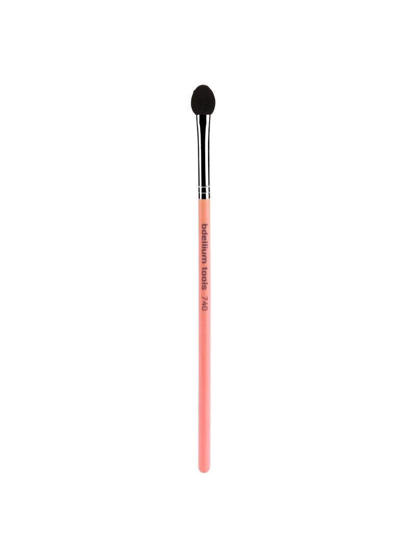 Bdellium Tools Bdellium Tools Professional Makeup Brush - Pink Bambu Series 740 Sponge Applicator - With Soft Rubycell Foam, For Eyeshadow Application (Pink, 1pc) 