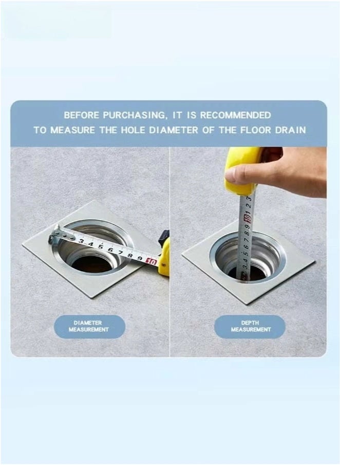 2PCS Deodorant Floor Drain Sealed TPR Soft Plug One-way Drainage Design Wear-resistant and Anti-corrosion Anti-blocking Bathroom Kitchen Filter  - Image 4