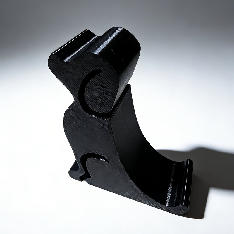 3D Printed White Dog Phone Holder PLA Material Stable Desk Decor Gift - Image 5