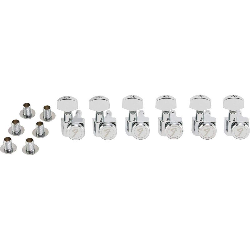 Fender Locking Stratocaster/Telecaster Machine Heads, All Short Post, Chrome (6) Electric Guitar Tuning Key (990818105) - Image 5