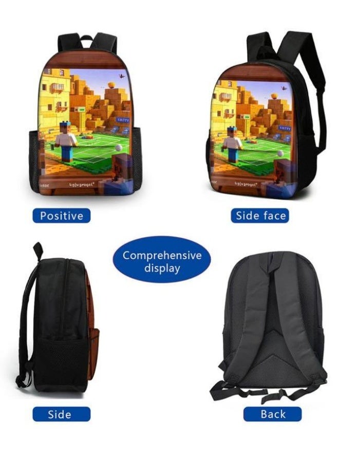 The latest universal cartoon new three-piece schoolbag (for students, teenagers, children) - 641  - Image 3