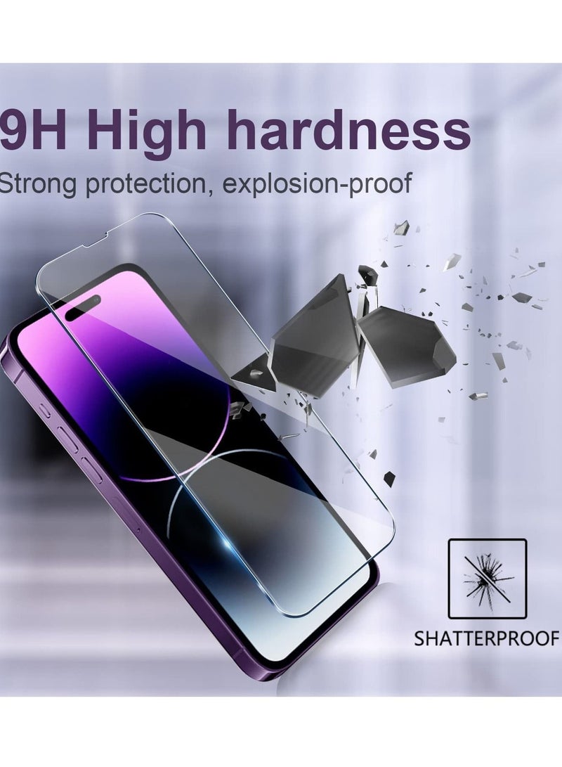 [5 in 1] Designed for iPhone 14 Plus Case, Never Yellow, Military Protection, with 2 Tempered Glass Screen Protector+2 Camera Lens Protector All-Round Protection Kit. - Image 2