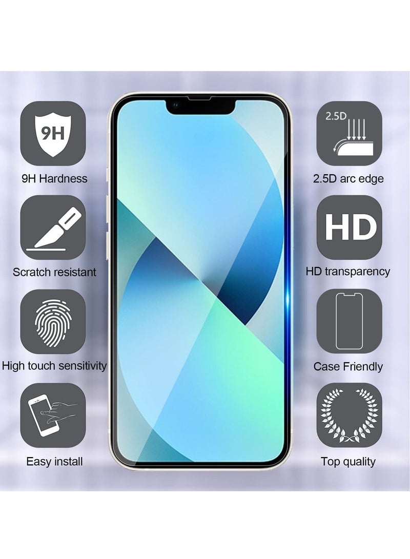 [5 in 1] Designed for iPhone 14 Plus Case, Never Yellow, Military Protection, with 2 Tempered Glass Screen Protector+2 Camera Lens Protector All-Round Protection Kit. - Image 4