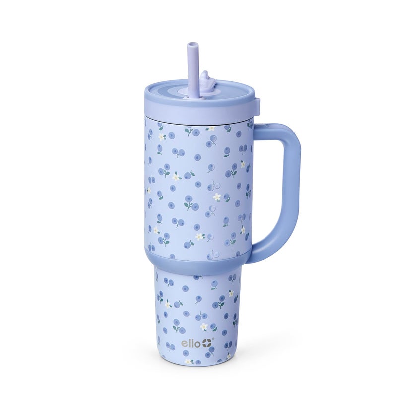 Ello Oasis 30oz Stainless Steel Tumbler - Blueberries - Image 1