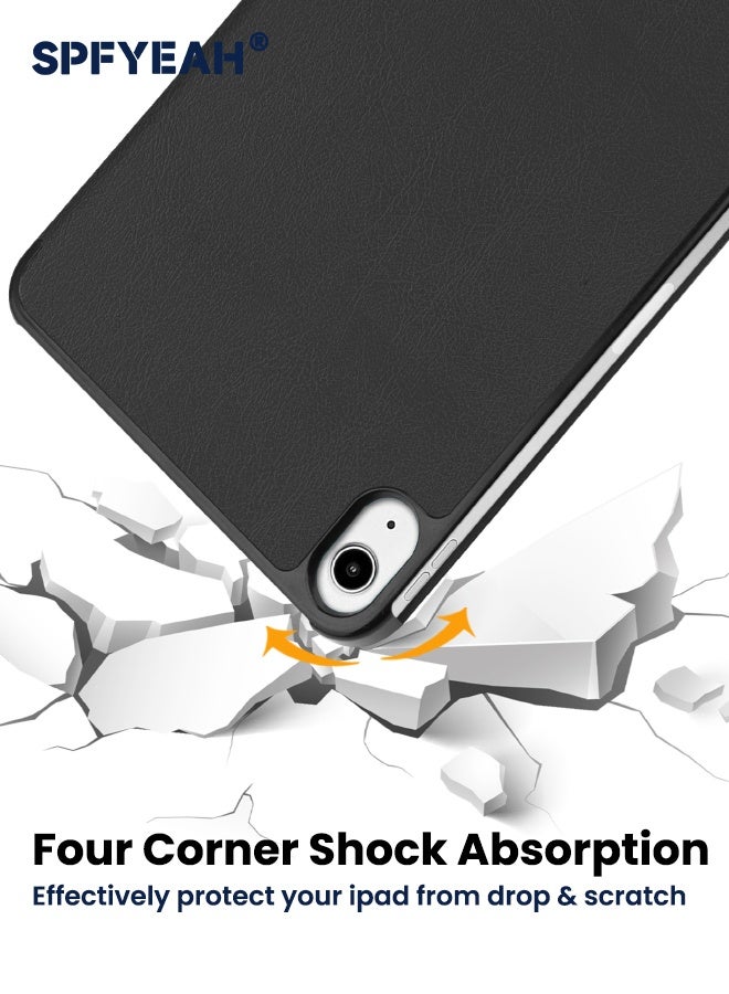 اس بي اف يا. حافظة لجهاز iPad mini 7 (الجيل السابع، 2024) / mini 6 (الجيل السادس، 2021)، [حامل ثلاثي الطي مدمج] [تشغيل تلقائي] غطاء خلفي صلب مقاوم للصدمات لجهاز iPad Mini 7/6 مقاس 8.3 بوصة، أسود - Image 4