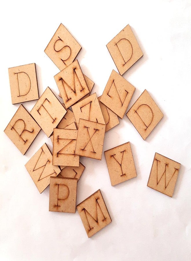 TOKYODO DIY Wooden Letter Blocks Craft Kit - 3 Sets of 1-Inch Capital Alphabet Blocks A-Z | Montessori Educational Craft & Learning Toy for Toddlers & Preschoolers - Image 1