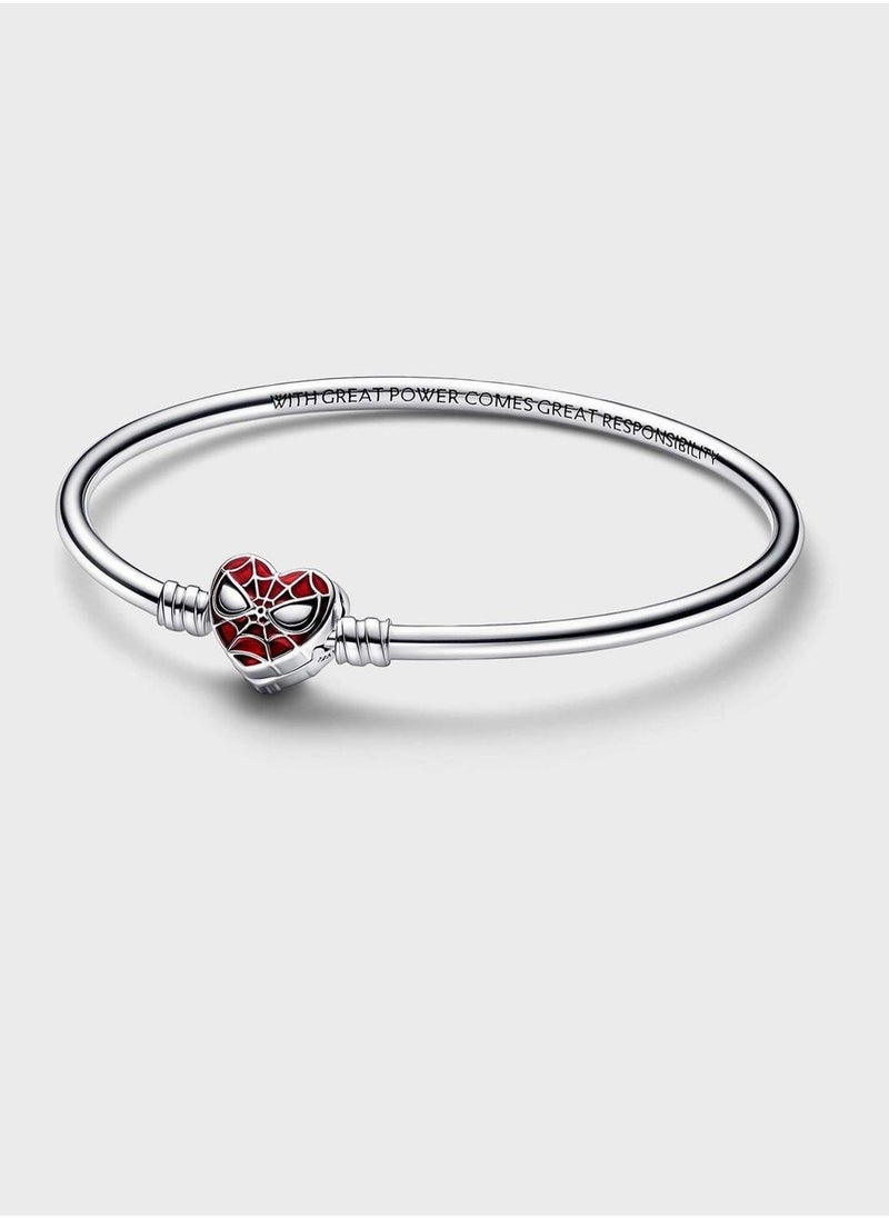 PANDORA Pandora Moments Marvel Spider-Man Mask Clasp Bangle  - Image 1