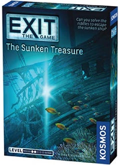 Thames & Kosmos Exit The Sunken Treasure ; Exit The Game A Kosmos Game ; Familyfriendly Cardbased Athome Escape Room Experience For 1 To 4 Players Ages 10+  - Image 1