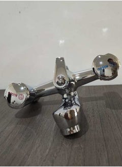 Wall mounted hot and cold faucet