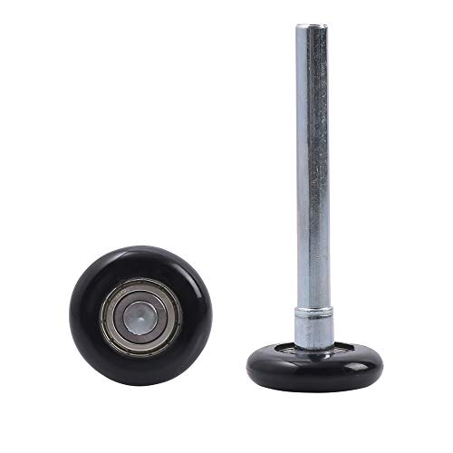 HOME MASTER HARDWARE 2" Nylon Garage Door Rollers 12 Pack,Garage Door Wheels Replacement 4" Stem,Garage Door Repair Service,Quiet 6200Z Precision Bearings,Black - Image 5