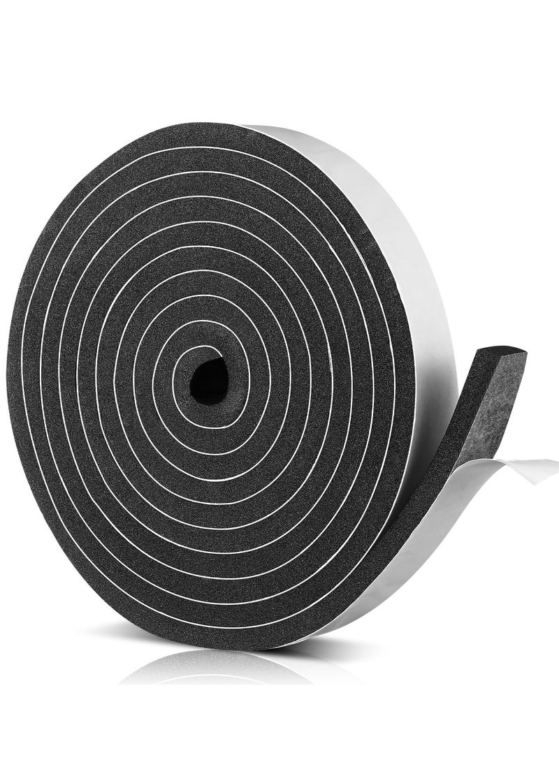 ZERIFAM ZERIFM Sound Insulation Strip - Door And Window Sound Insulation Foam Strip, Self Adhesive Anti Collision And Shock Absorption Sealing Strip, 0.34 Inch*0.38 Inch, 10 Meters In Total Length. - Image 1