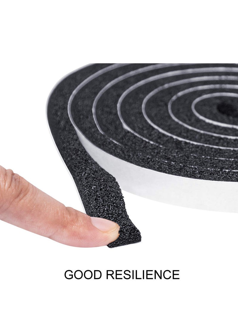ZERIFAM ZERIFM Sound Insulation Strip - Door And Window Sound Insulation Foam Strip, Self Adhesive Anti Collision And Shock Absorption Sealing Strip, 0.34 Inch*0.38 Inch, 10 Meters In Total Length. - Image 3