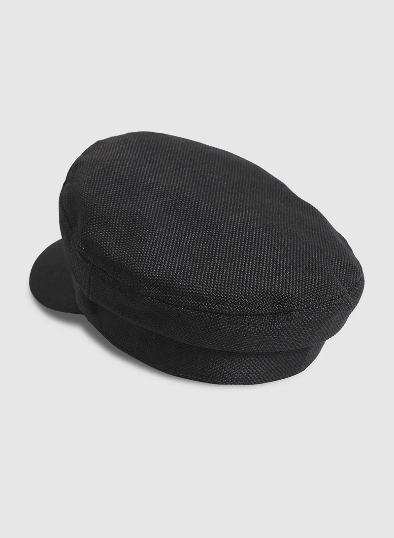 Haute Sauce Canvas Breton Cap - Black