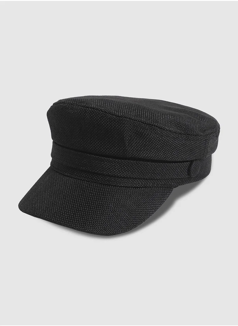 Haute Sauce Canvas Breton Cap - Black