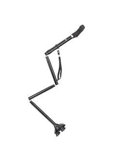 Thoraya Thicken Aluminum Alloy Outdoor Adjustable Folding Cane Elderly Walking Sticks Gift with Light  - Image 2
