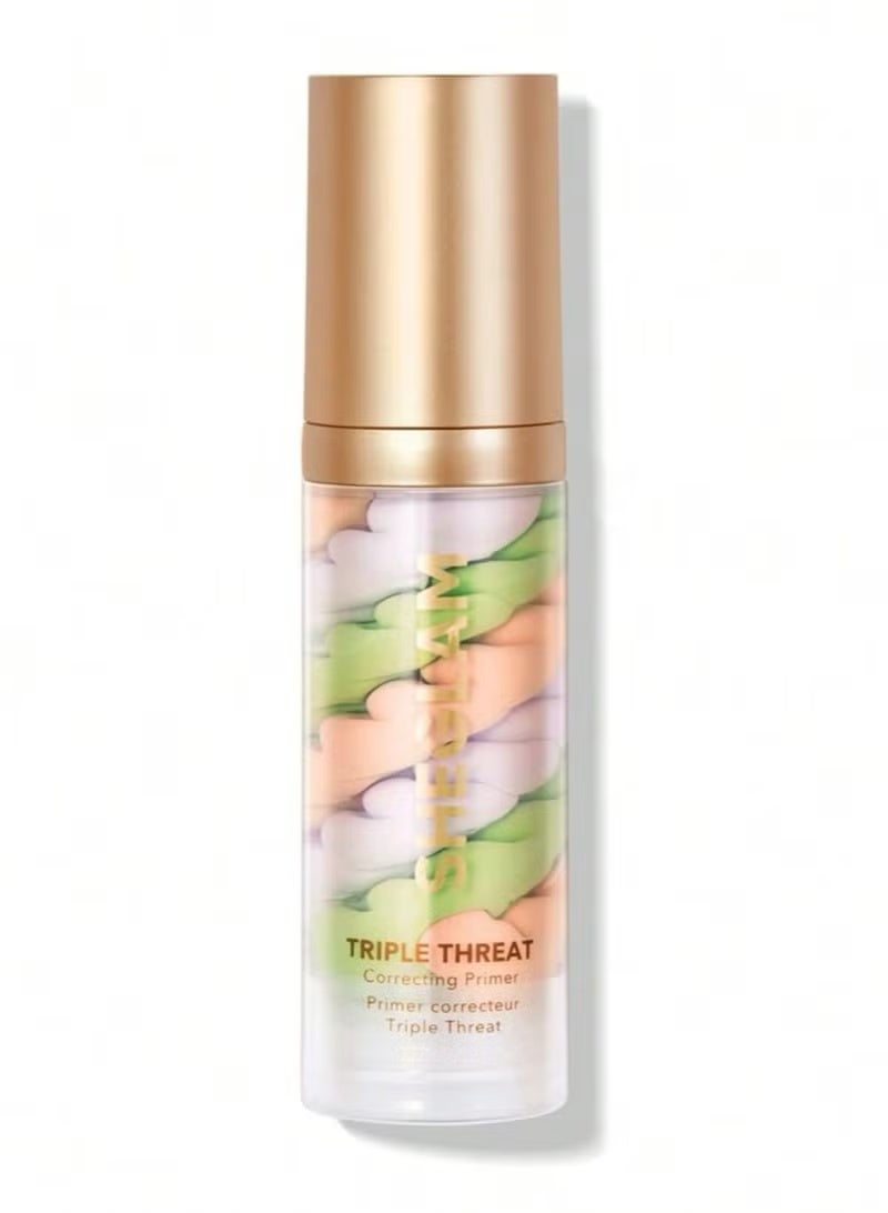 SHEGLAM COSMETICS Triple Threat Correcting Primer 3 In 1 Color Pore Minimizing Facial Makeup Multicolour - Image 1