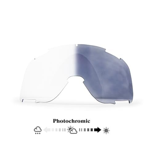 EnzoDate Photochromic Motorcycle Goggles with TPU Frame, PC Anti-Collision Lens, Three-Layer Sponge Windproof Design, Sports Glasses, Black - Image 3