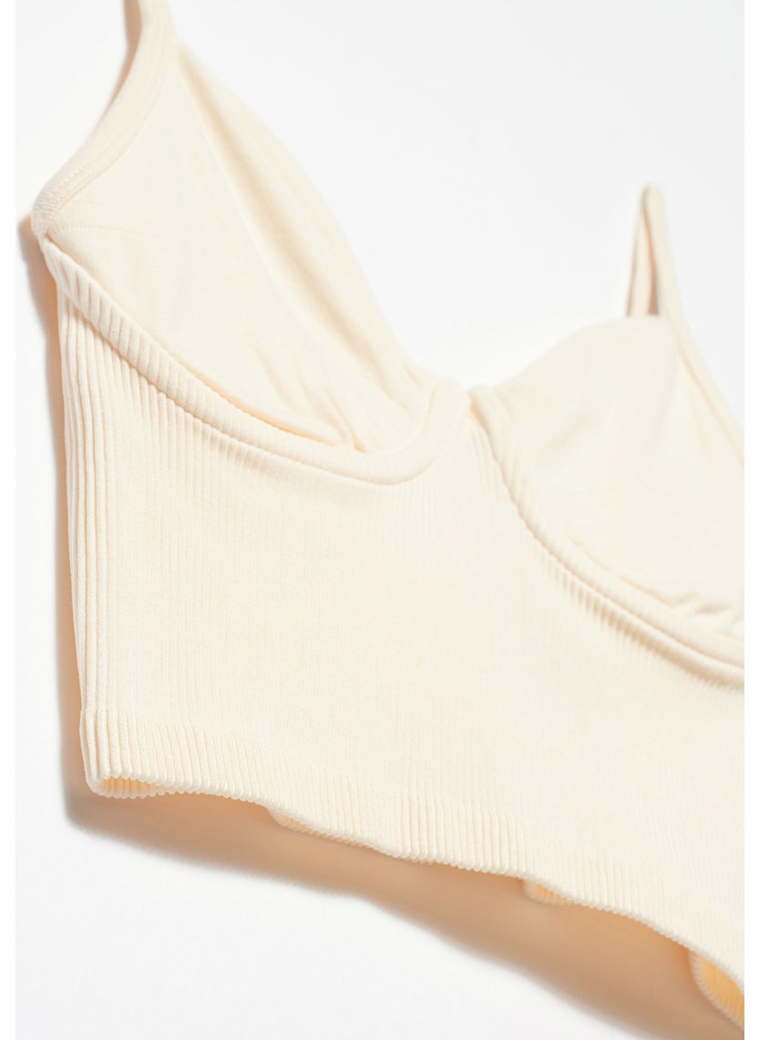 Dilvin 3647 Top-Natural with Breast Cup  - Image 3