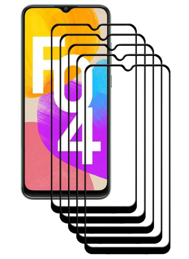 ACLIX 5 Pieces Antistatic ESD Dustproof Premium Quality High Definition Tempered Glass Screen Protector Designed For Samsung Galaxy F04 - Image 1