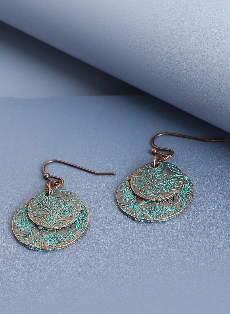 SOHI Rustic Finish Artificial Drop Earring Jewellery