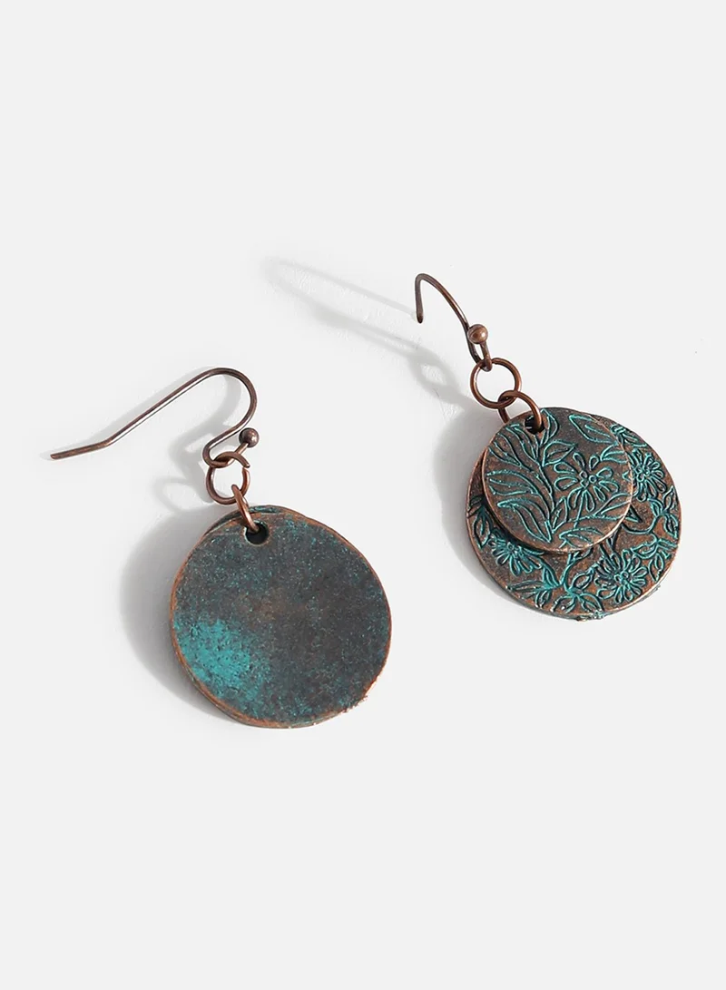 SOHI Rustic Finish Artificial Drop Earring Jewellery