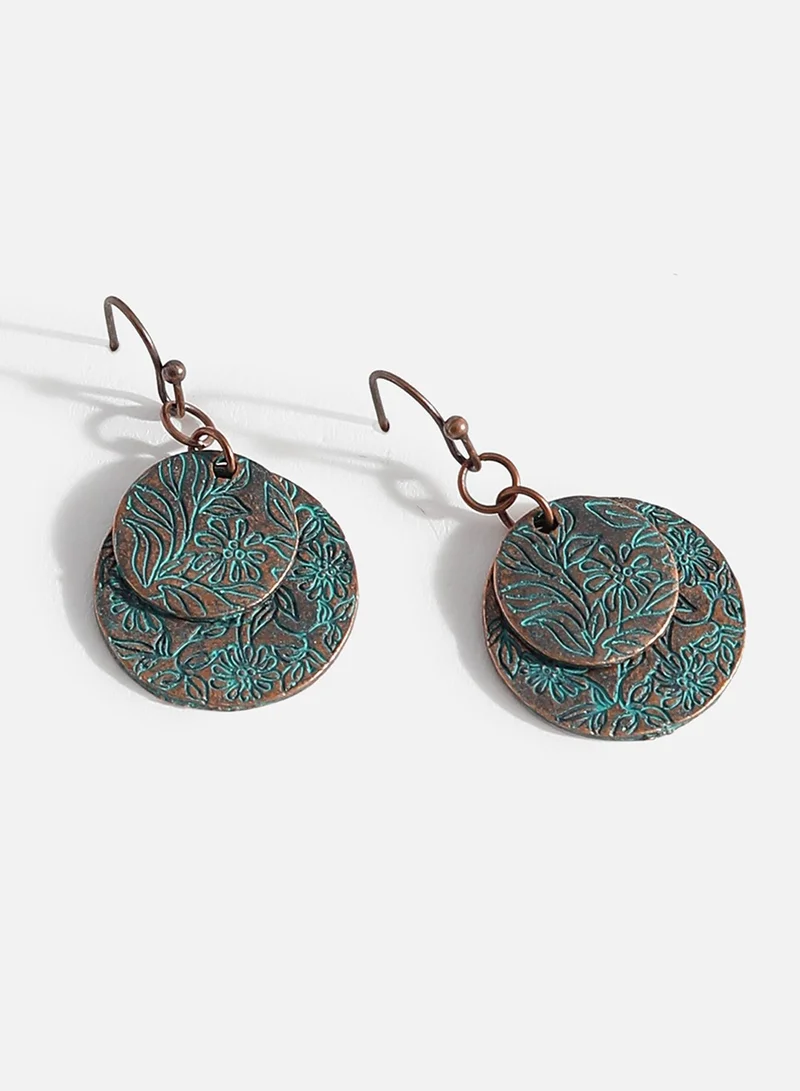 SOHI Rustic Finish Artificial Drop Earring Jewellery