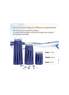 LIMOS Reusable Hot and Cold Therapy Ice Bags for Injuries and Pain Relief - Pack of 3  - Image 2