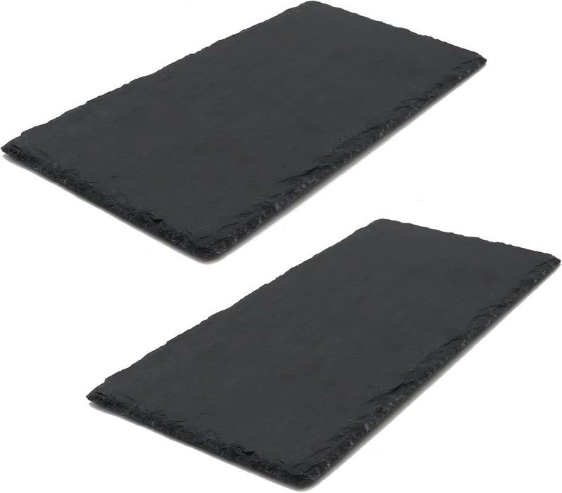 JIH Reptile Basking Platform, Natural Rock Reptile Food Bowl Tortoise Feeding Dish Habitat Decor. (30x15cm 2pcs) - Image 1