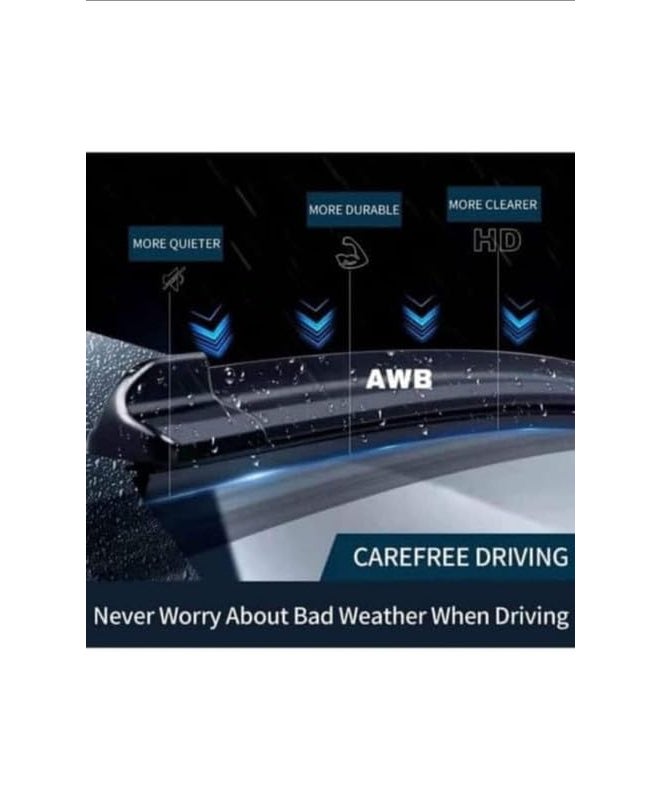 AWB® Hybrid Wiper Blades Compatible with New Safari (Pack of 2) - Image 3