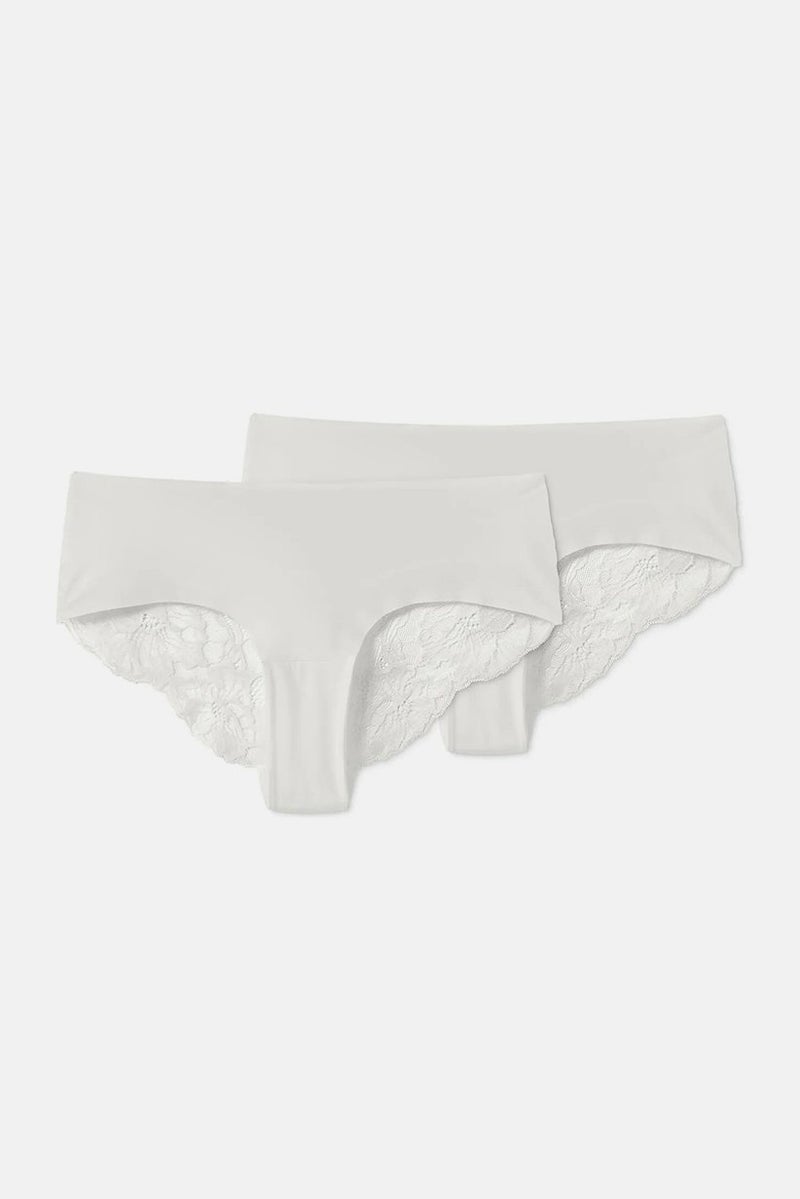 Tchibo Women 2 Magic Cut Brazil Slips, White - Image 2