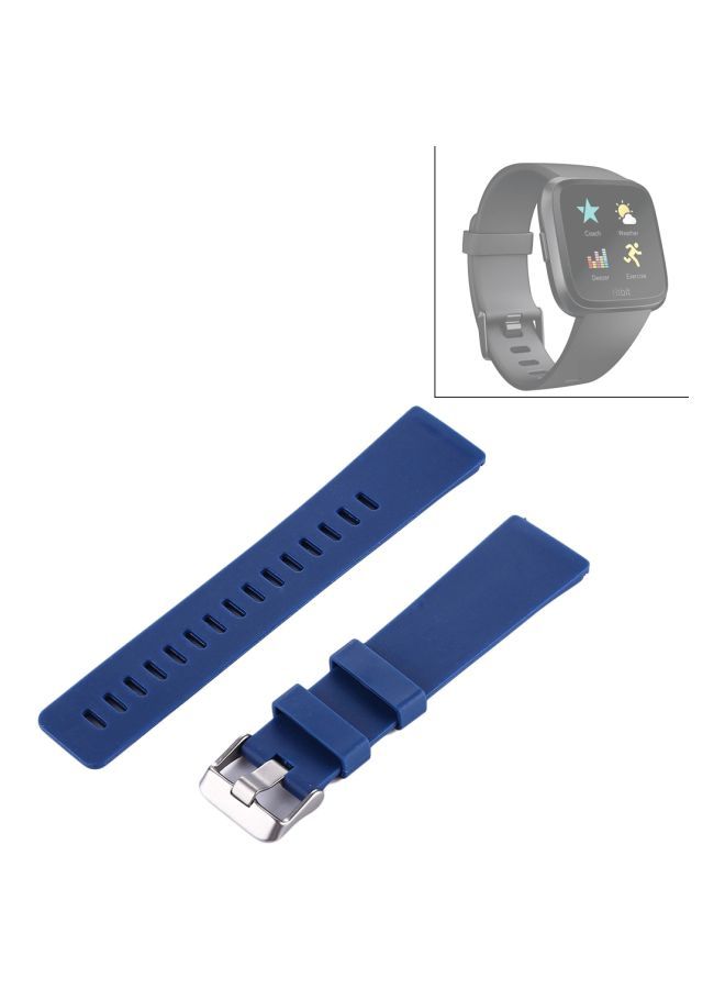 NIBEMINENT Replacement Band For Fitbit Versa Dark Blue - Image 2