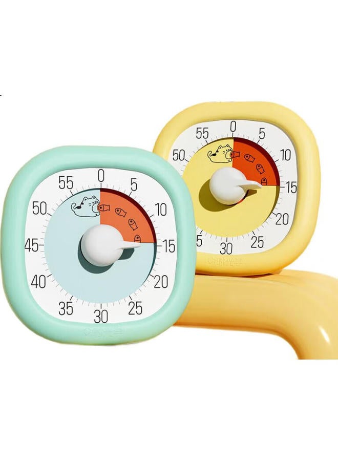 Time Science [Shiguangxue] Visual Timer, Light Blue, Children'S Learning Self-Discipline Tool, Elementary School Student Time Management, Countdown Reminder, Alarm Clock - Image 2