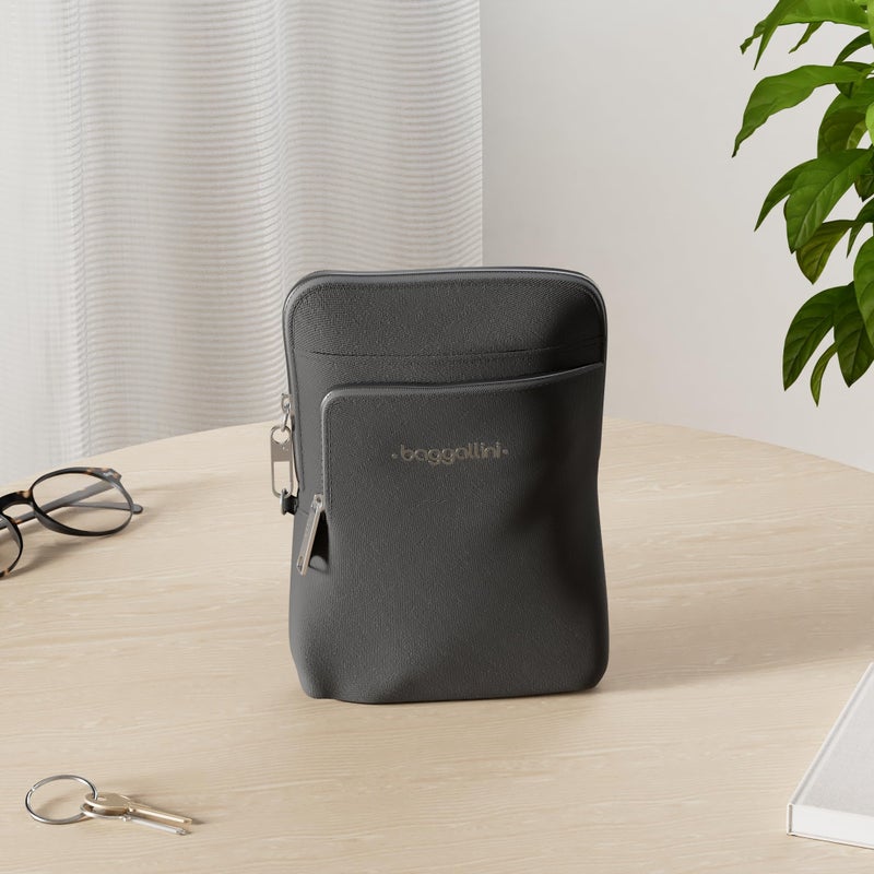 Baggallini Womens Securtex® Anti-theft Activity Crossbody Bag Cross Body, Black - Image 2