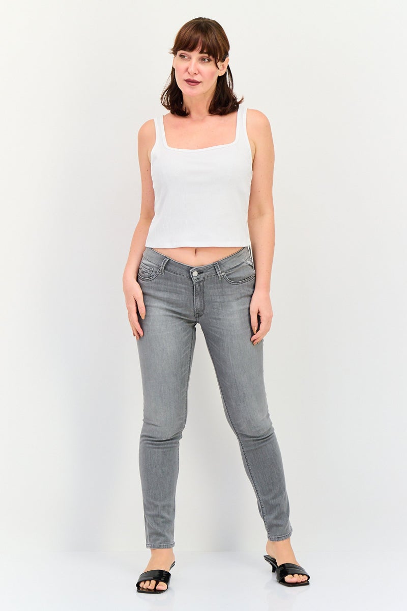 Aeropostale تي شيرت نسائي بلا أكمام بتصميم مربع العنق، أبيض - Image 4