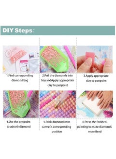 Home Clearance Sale 5D Diamond Art Painting KitsRoses, Paint with Diamonds Art Flower Starry Night DIY Full Round Drill Kits, Embroidery Picture Rhinestone Diamond Crystal Craft Canvas Home Wall Decor  - Image 4