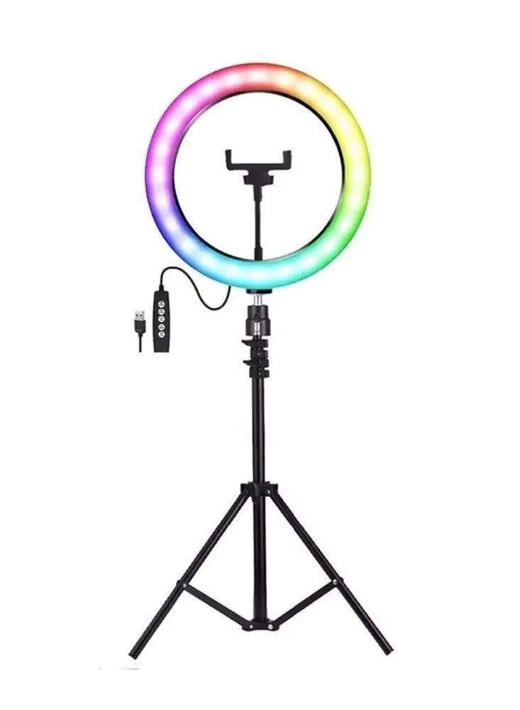 باس تيك إضاءة حلقية LED RGB للتصوير الفوتوغرافي ثلاثية الأبعاد - 36 - Image 4