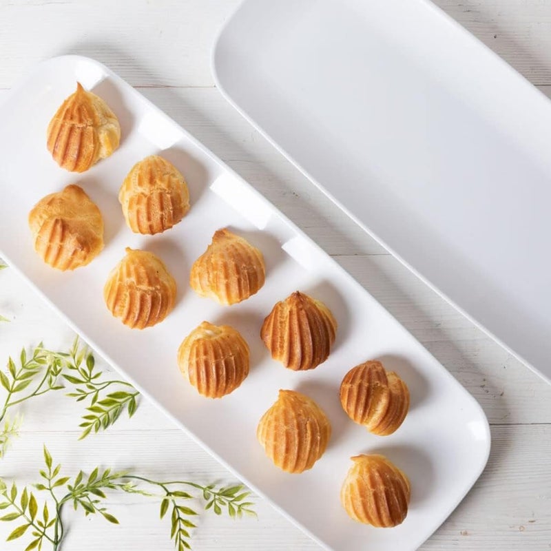 Blue Sky Rectangle White Serving Tray (2-Pack) - 17.5" Disposable Serving Platter for Appetizer, Fruits & Serving Dishes | Perfect Plastic Tray for Party Serveware - Image 5