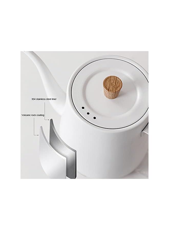 LIMOS Gooseneck Kettle Pour Over Kettle for Coffee and Tea,Ultra Fast Boiling Hot Water Kettle with 5 Temperature Control Presets,304 Stainless Steel,800ML (White) - Image 3