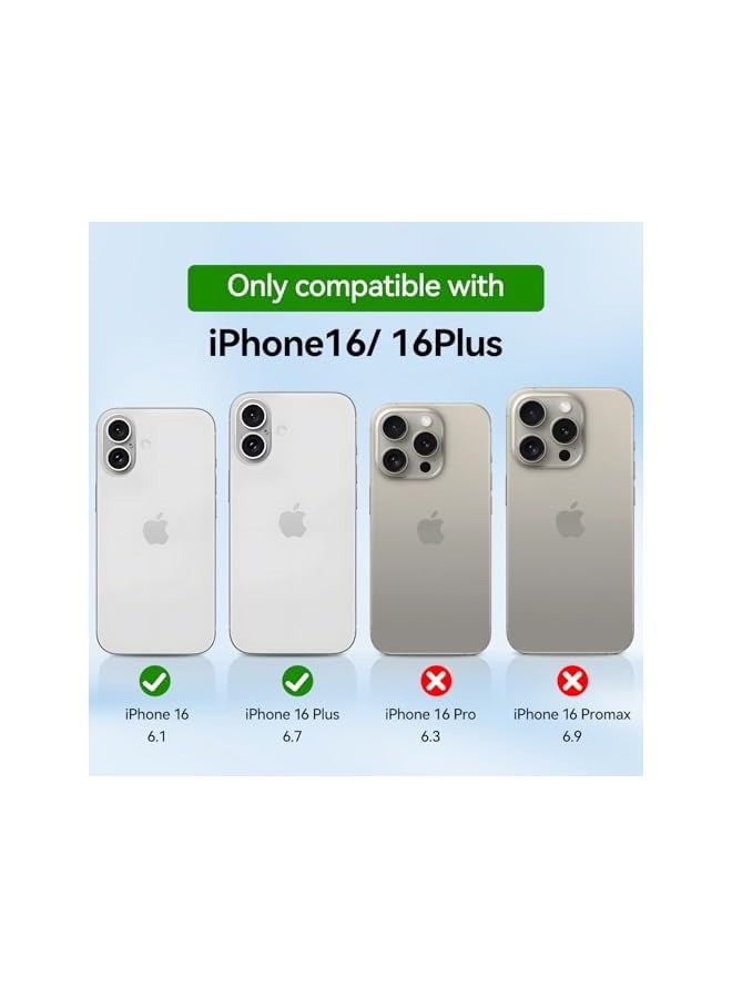 PROMASS (2 Pack) Camera Lens Protector for iPhone 16 and iPhone 16 Plus, Alloy Metal Camera Cover with Tempered Glass Screen Protector Accessories,Scratch Resistant,Easy to Install (Blue) - Image 2