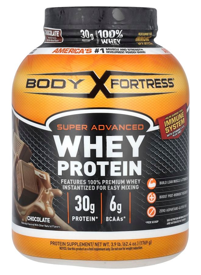 Body Fortress Super Advanced Whey Protein Chocolate 3.9 lb (1769 g) - Image 1