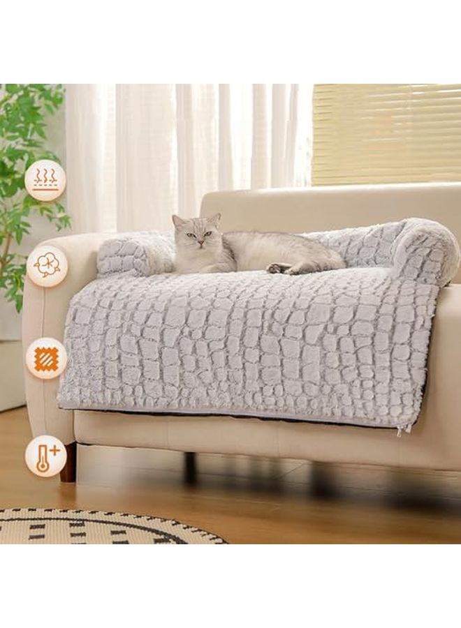 Large Dog Bed with Removable Non Slip Cover and Calming Raised Edge for Furniture Protection - Image 4