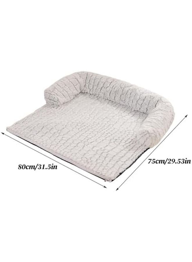 Large Dog Bed with Removable Non Slip Cover and Calming Raised Edge for Furniture Protection - Image 3