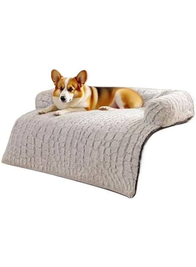 Large Dog Bed with Removable Non Slip Cover and Calming Raised Edge for Furniture Protection - Image 2