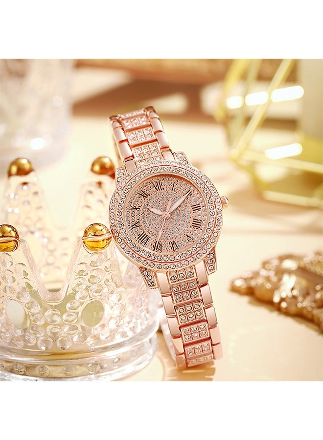 Women's Luxurious Bling Full Crystal Decorated Watch - Image 4