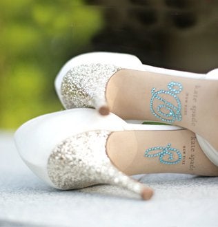 Classy Bride I Do Stickers for Bridal Shoes – Rhinestone Wedding Shoe Stickers for Wedding Day – Ideal Bachelorette Gift for Brides or Bride Gift - Image 2