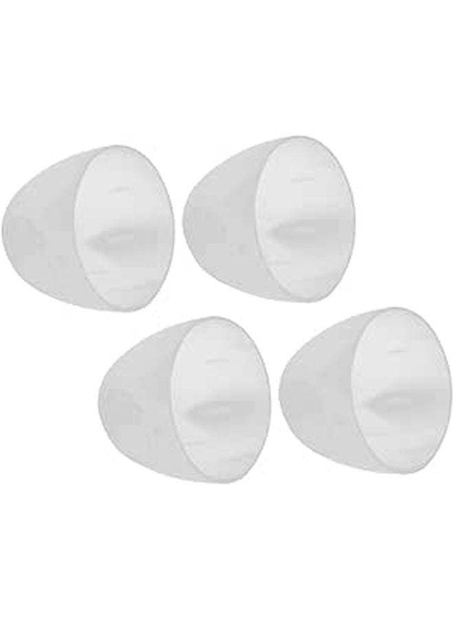 Wide Neck Milk Bottle Caps 4 Pack Reusable Plastic Leak Proof Replacement Lids - Image 1
