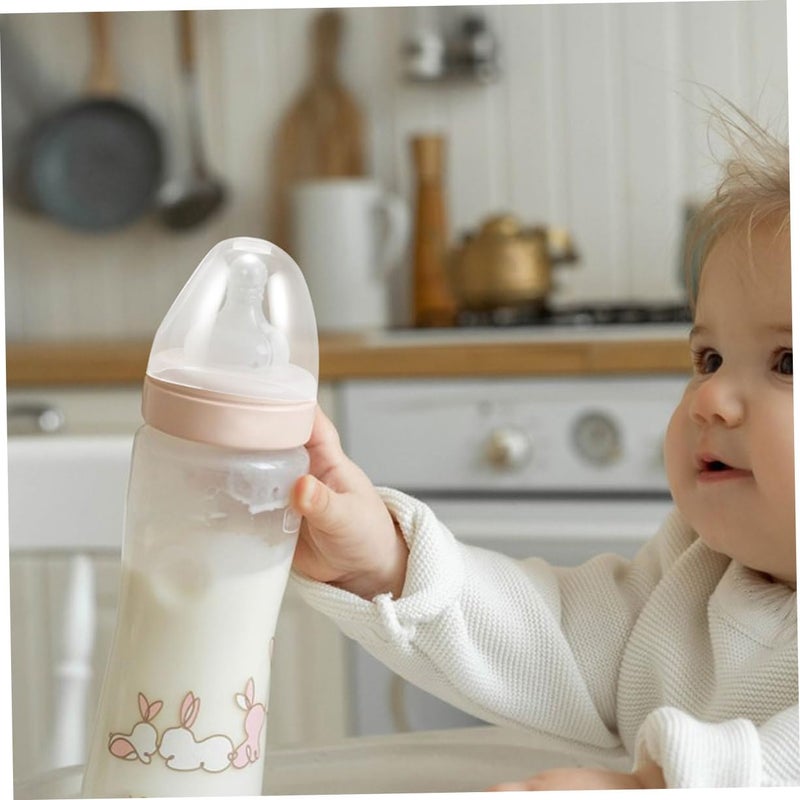 Wide Neck Milk Bottle Caps 4 Pack Reusable Plastic Leak Proof Replacement Lids - Image 5