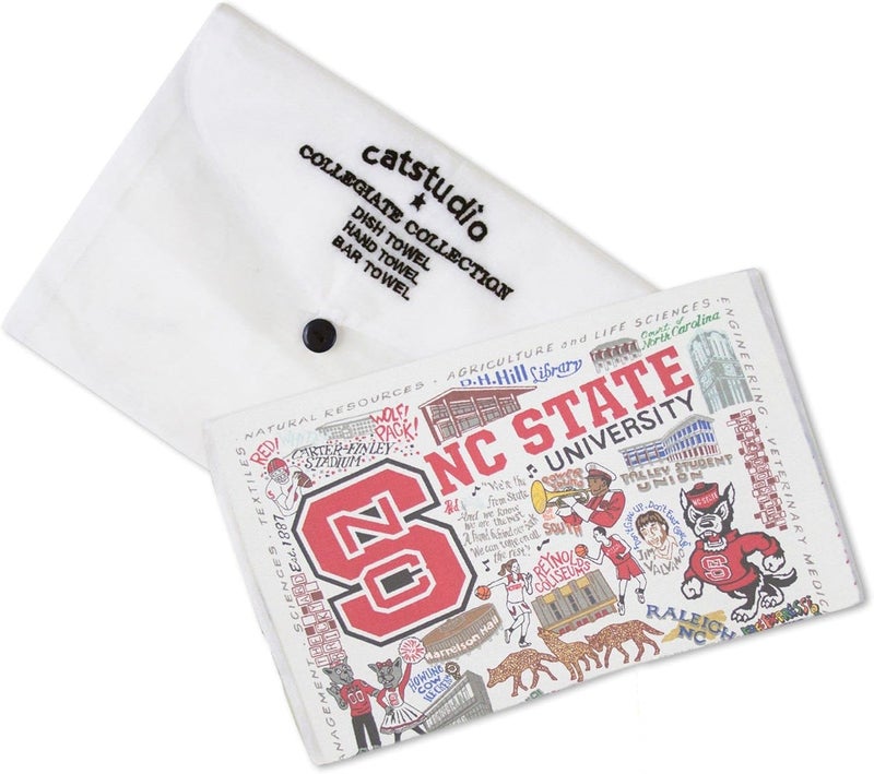 Catstudio Dish Towel, North Carolina State University Wolfpack Hand Towel - Collegiate Kitchen and Tea Towels for NC State Fans - Perfect Graduation Gift, Gift for Students, Parents and Alums - Image 2