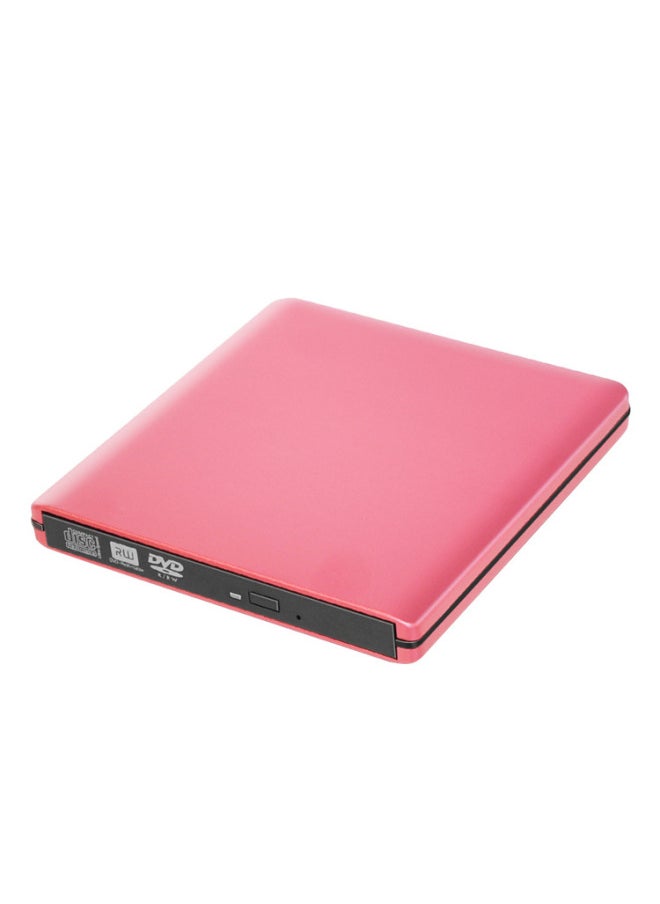 Generic Hengzhe Optical Drive Box USB3.0 Aluminum Alloy Kit Explosion External USB Mobile Optical Drive Box-Color:Pink  - Image 4